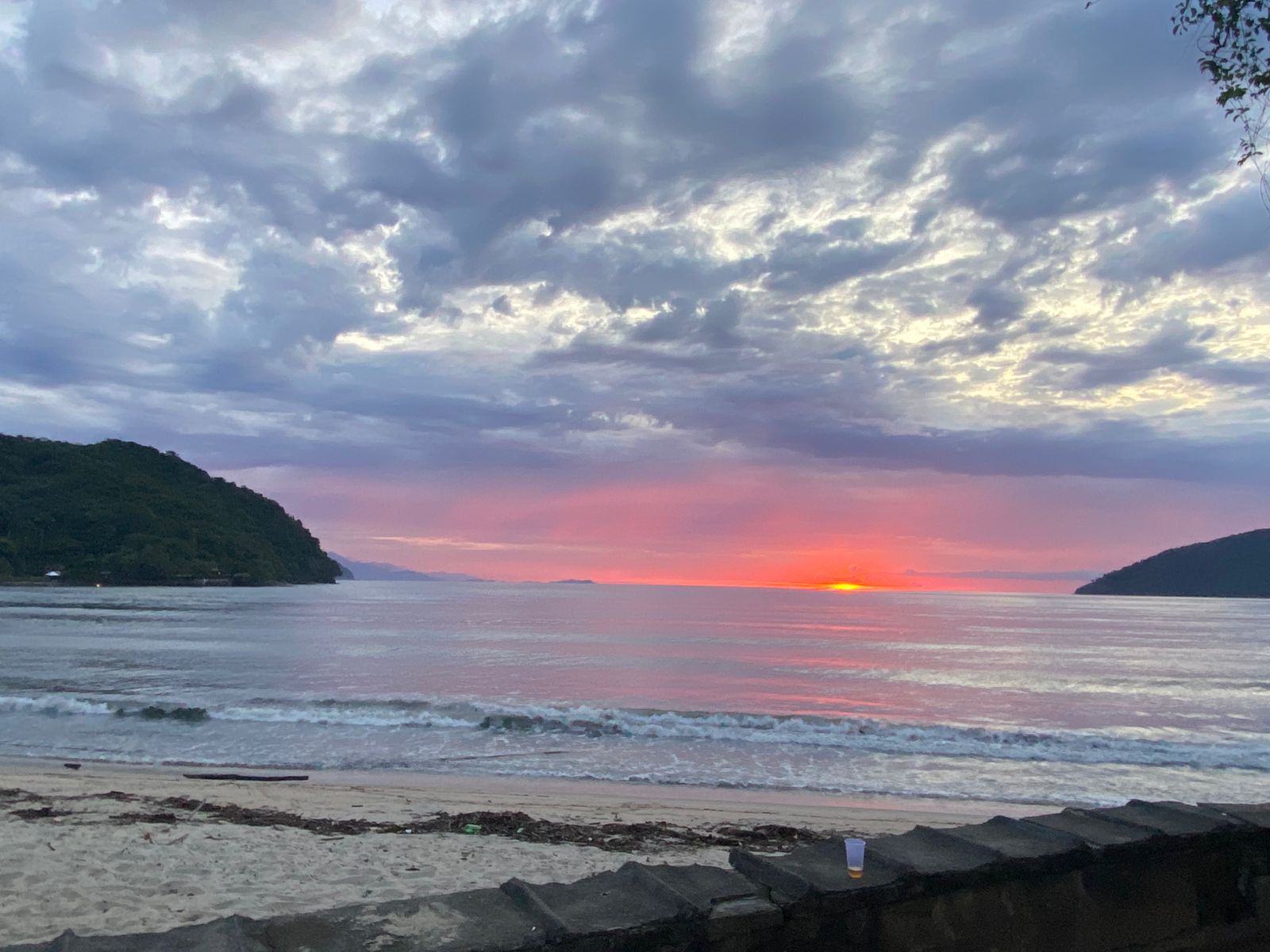 Sunrise in Praia do Cruzeiro, Ubatuba